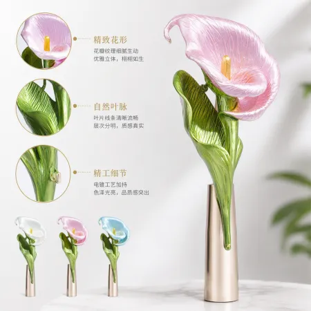 Colorful calla lily brooches are fashionable, unique, individualistic and creative handcrafted accessories for collection as gifts Colorful calla lily brooches are fashionable, unique, individualistic and creative handcrafted accessories for collection as gifts